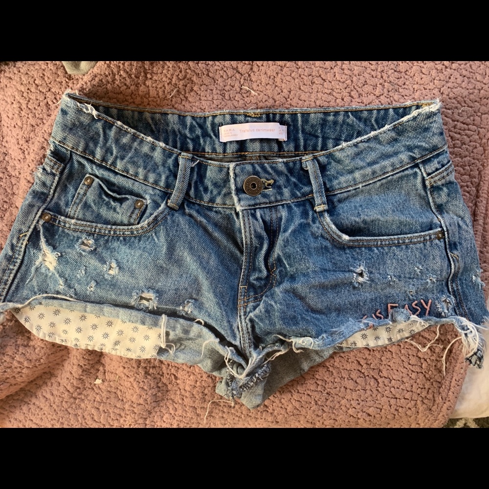 Zara traulific Jean shorts